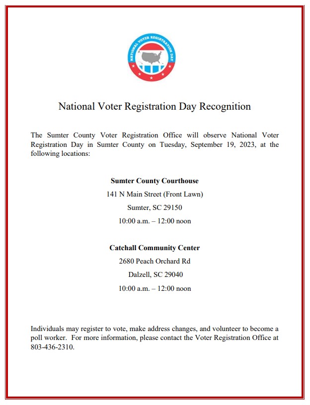 Sept 12 2023 Voter Registration Flyer 